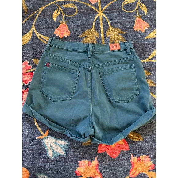 Urban Outfitters BDG Mom High Rise Cuffed Shorts Size 28 - Picture 3 of 4
